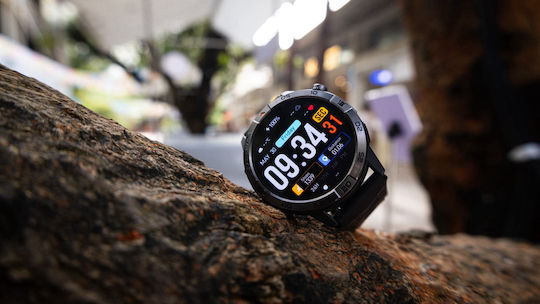 AGM Legion Pro Αδιάβροχο Smartwatch με Παλμογράφο (Μαύρο)