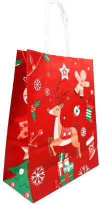 Kal-tsa Paper Christmas Bag for Gift 26x35x12cm.