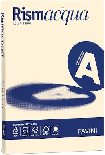 Favini 200 Φύλλα Rismacqua 140g/m2 Καφέ 02 21x29,7 A4