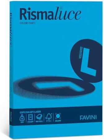 Favini 50 Φύλλα Rismaluce 200g/m2 Μπλε 55 21x29,7 A4