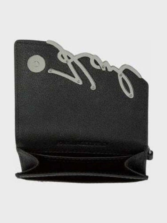 Signature Klein Leder Damen Geldbörse Karten Schwarz