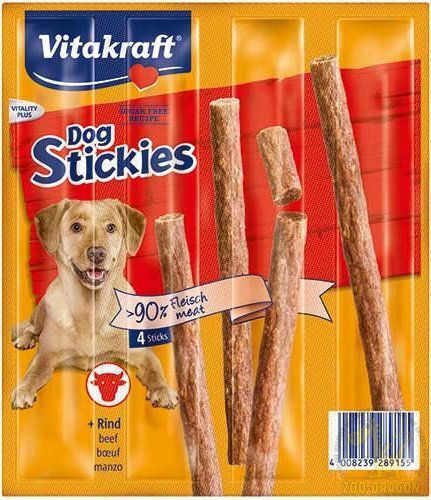Vitakraft Dog Stickies Dog Stick Treats with Meat 44gr 4pcs