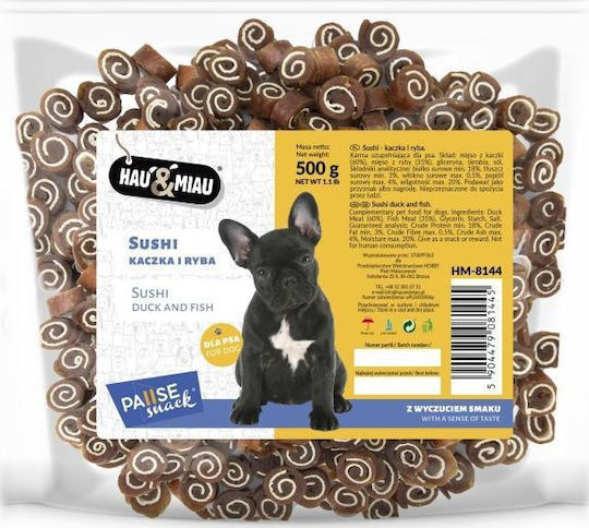 Hobby Deliciu pentru câini Forma tubului cu Rață și Pește 500gr