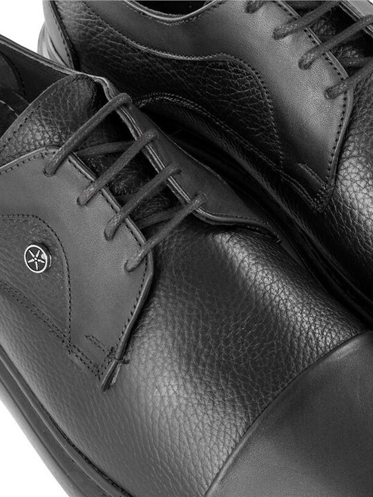 Leder Herren Freizeitschuhe Schwarz