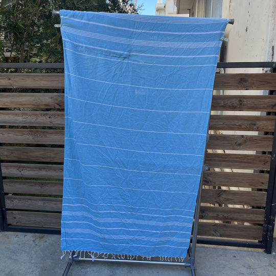Pestemal Beach Towel Cotton Blue 180x100cm.