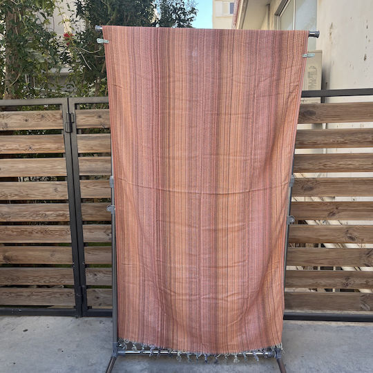 Pestemal Πετσέτα Θαλάσσης Βαμβακερή Πορτοκαλί 180x100εκ.