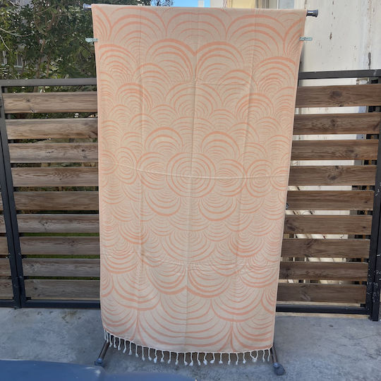 Pestemal Beach Towel Cotton Orange 180x100cm.