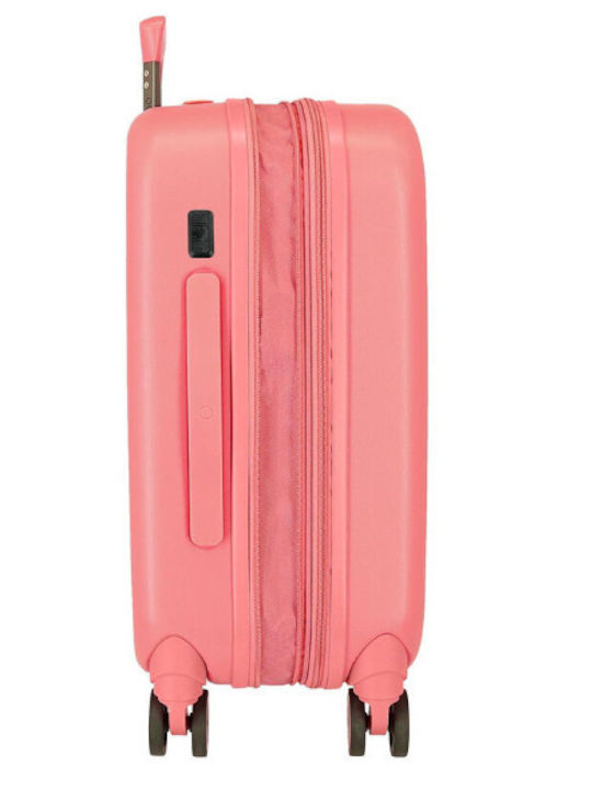 Disney Stitch Children's Cabin Travel Suitcase Hard Orange with 4 Wheels Height 55cm