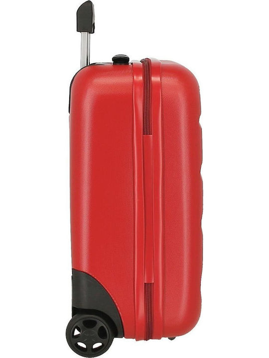 Roll Road Flex Cabin Suitcase Red with 2 Wheels Height 44cm