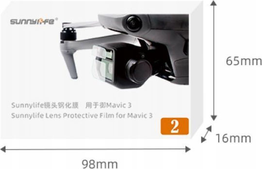 Sunnylife 2 Τεμ Γυάλινα Καλύμματα Φακών Dji Mavic 3 Drone M3-bhm121-1 9708291 5904647802254