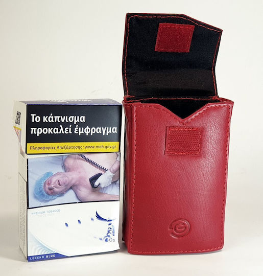 Leder Zigarettenschachtel Ginis R-50 Rote – 100er Pack – Robuste & Elegante Rote