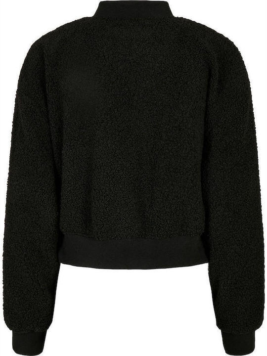 Κοντό Γυναικείο Bomber Jacket Μαύρο
