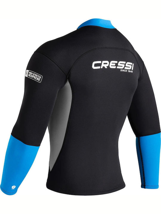 CressiSub Guardian Diving Jacket Double Lined with Zip Black 2mm