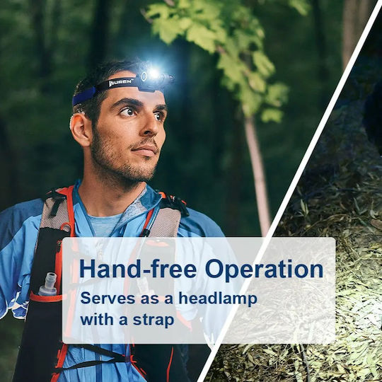 Wuben H5 Rechargeable LED Head and Hand Flash Light 400 Lumens 120 Hours Duration IP68