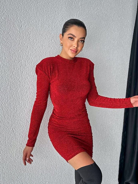 Mini Abendkleid mit Transparenz Red