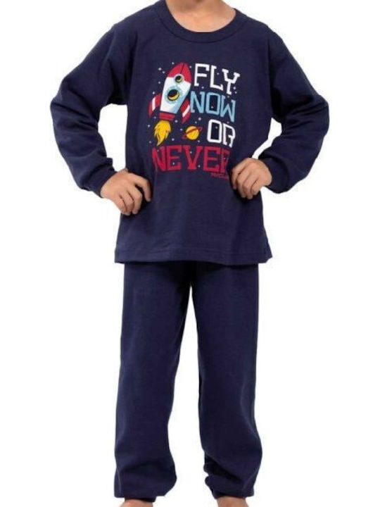 Nina Club Kinder Schlafanzug Winterlich Blue