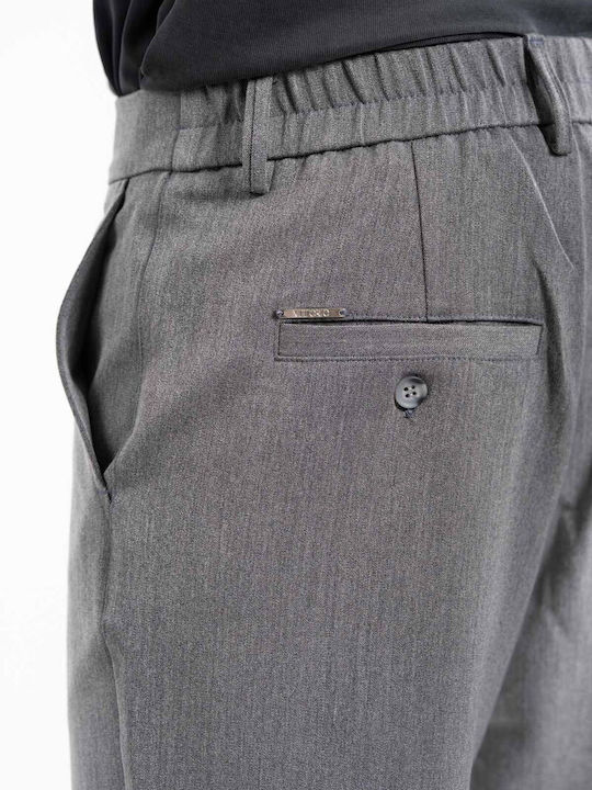 Trousers in Straight Line Grey