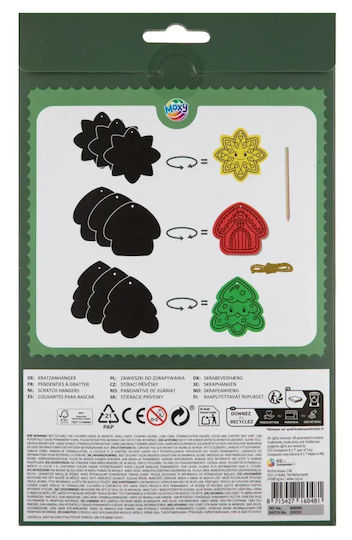 Etichete De Crăciun Scratch Rainbow Pandantive 8.5 Cm #002.800069