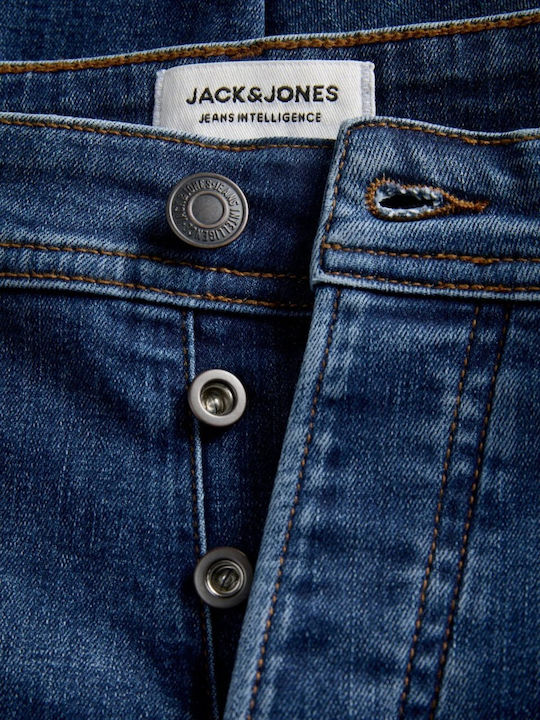 Men's Jeans Elastic With Regular Tapered Fit Dark Blue