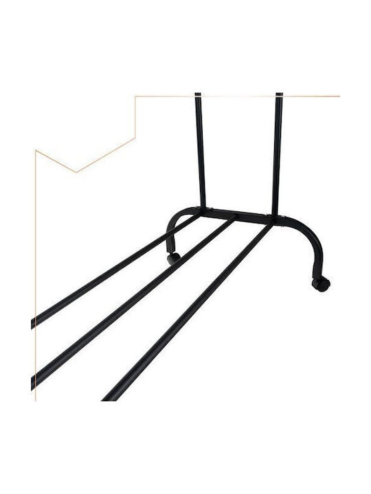 Rollbar Kleiderständer Schwarz 110x110cm