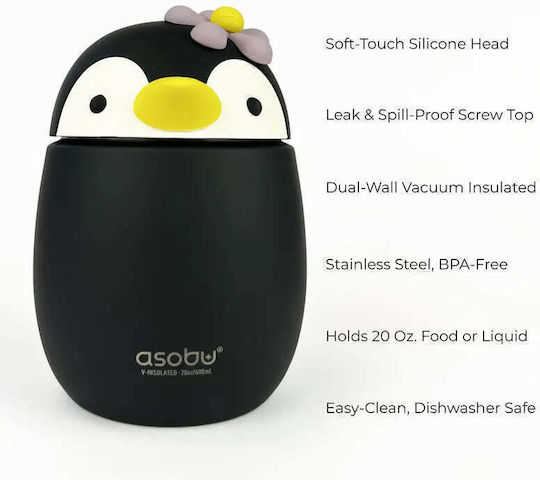 Asobu 0.6lt Penguin x 12cm