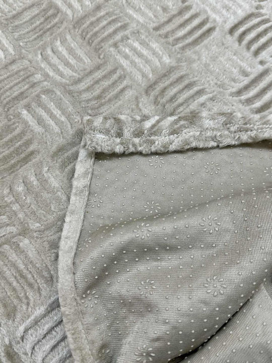 Linea Home Rafles Sesselüberwurf Jacquard 180x160cm Beige