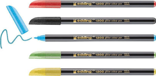 Edding Μαρκαδόροι Ζωγραφικής με Glitter Σετ 6 χρώματα
