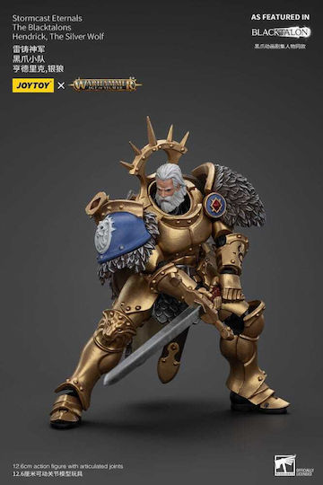 Stormcast Eternals Blacktalons Hendrick Silver Wolf 20cm