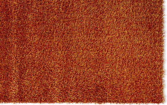 Royal Rug Rectangular Shaggy Orange