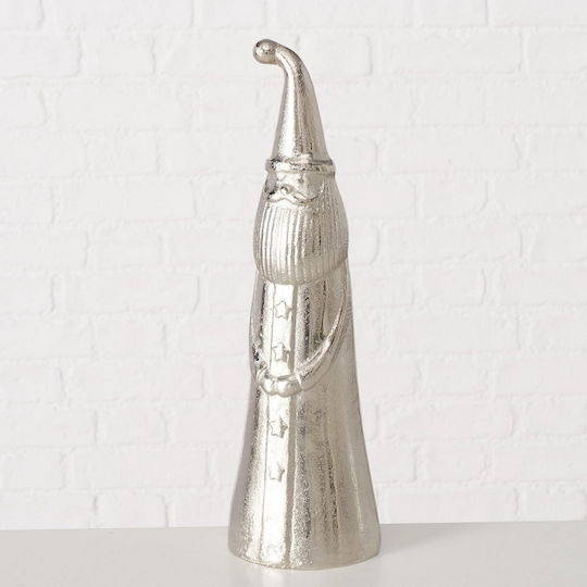 Dekorativer Weihnachtsmann Silber 28cm