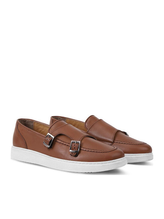 Leder Herren Mokassins in Braun Farbe