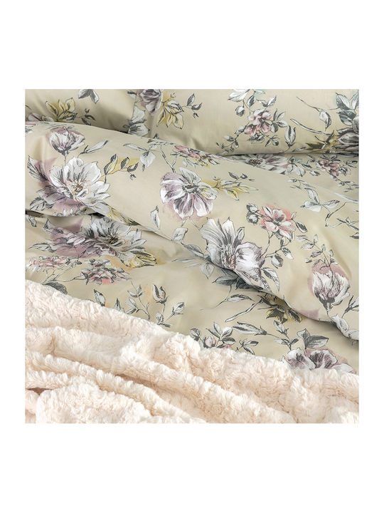 Palamaiki Duvet Cover Set Cotton Satin Queen with 2 Pillowcases 230x250 Ivy Ivy