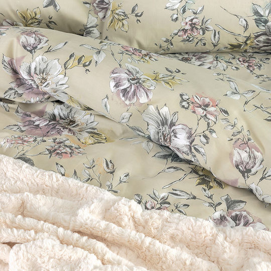 Palamaiki Duvet Cover Set Cotton Satin Queen with 2 Pillowcases 230x250 Ivy Ivy