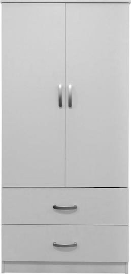 Ușă dublă Dulap de Haine Colțar Lego White Shade 80x42x180cm
