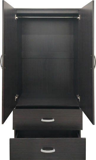 Double Door Wardrobe Corner Lego Wenge Shade 80x42x180cm
