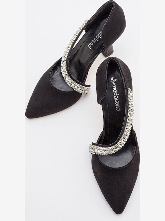 Leather Black Heels