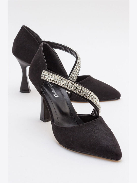 Leather Black Heels