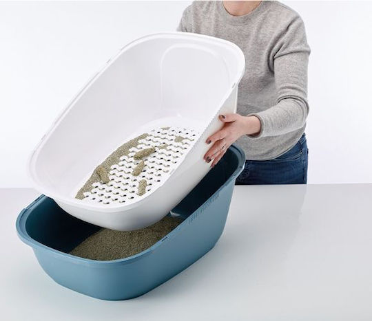 Nobby Jumbo Cat Toilet Closed with Filter Gray L64 x W45 x H46cm