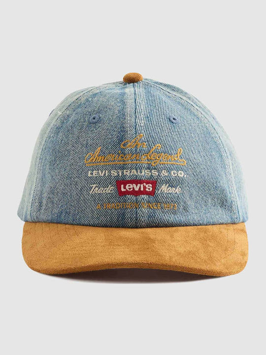 Levi's Relaxed Dad Cap Light Aged Denim Καπέλα Unisex Light Aged Denim 004bq0001-01 Levi's Relaxed Dad Cap Light Aged Denim Καπέλα Unisex Light Aged Denim 004bq0001-01