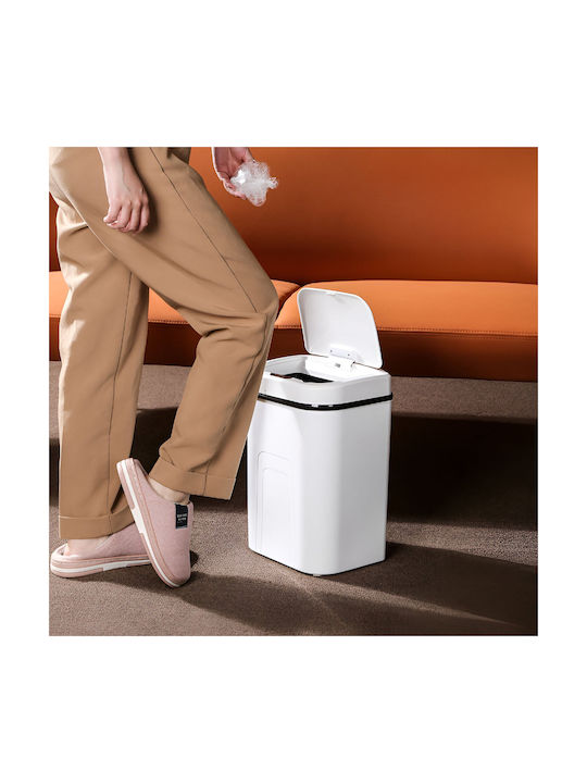 Mozos Office Waste Bin Ljt02-White Automatic Sensor 15L