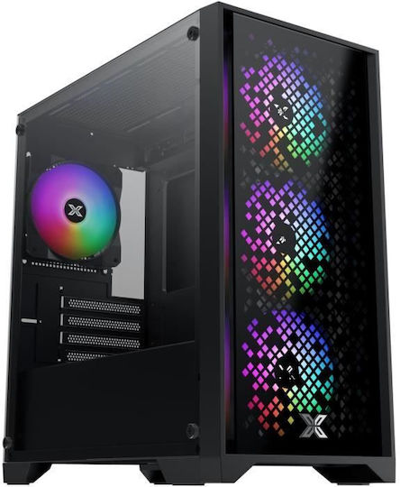 Xigmatek NYX II Gaming Mini Tower Κουτί Υπολογιστή με Πλαϊνό Παράθυρο Μαύρο