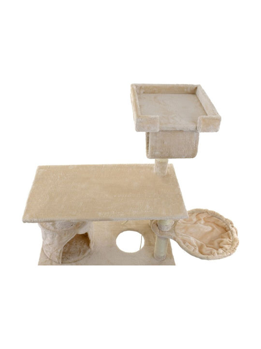 Funfit Scratching Post Cat Trees Beige 5 levels Height 140cm