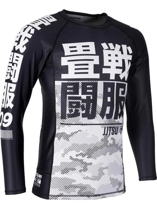 Tatami Fightwear Kinder Langärmlig T-Shirt für Jiu-Jitsu Weiß