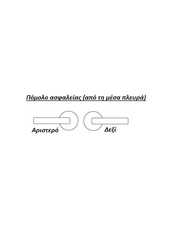 Σέτ Πόμολα Θωρακισμένης Πόρτας-best Sd3 Φ30 Όρο Ματ