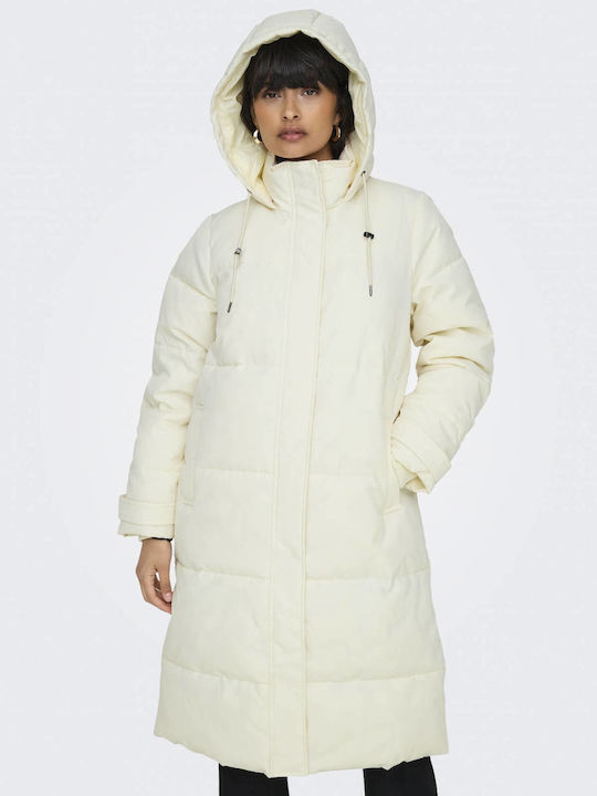 Lang Damen Puffer Jacke für Winter Graphite