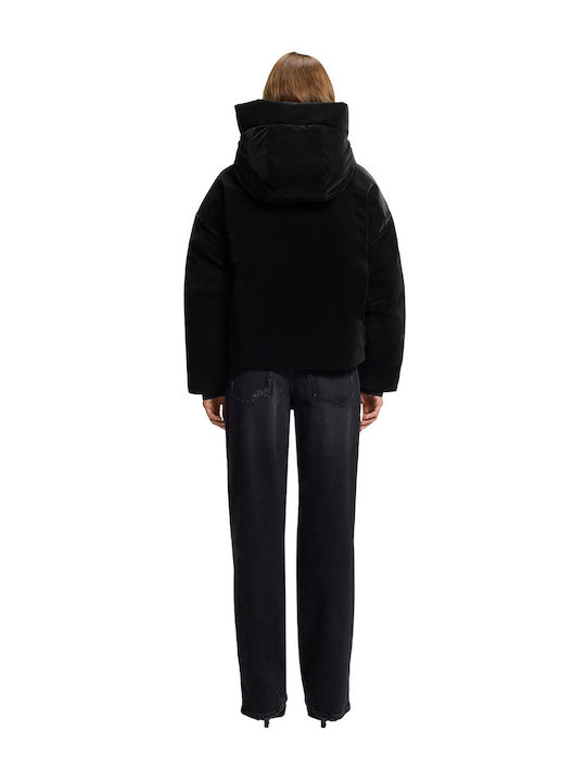 Florita3 Women's Short Lifestyle Jacket Waterproof for Winter Black