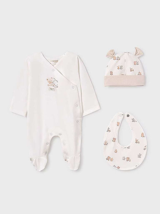 Mayoral Baby Bodysuit Set Long-Sleeved 3pcs