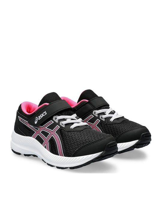 Contend 8 Kids Sports Shoes Running with Hoop & Loop Closure Black