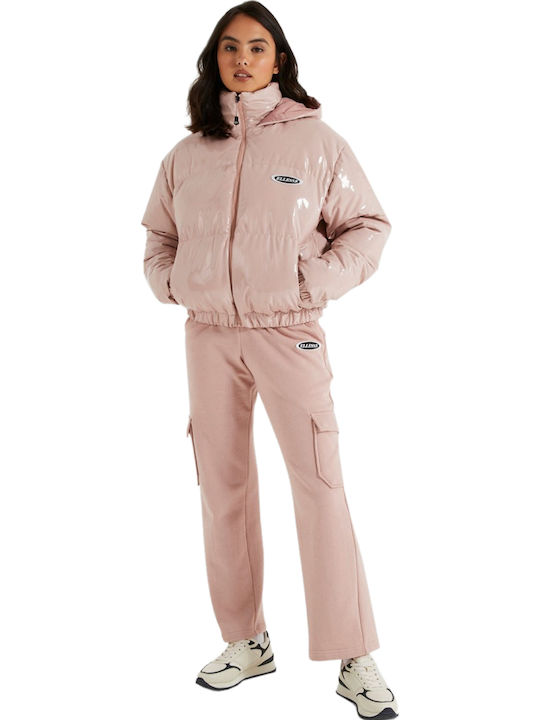 Petulia Kurz Damen Puffer Jacke für Winter Rosa