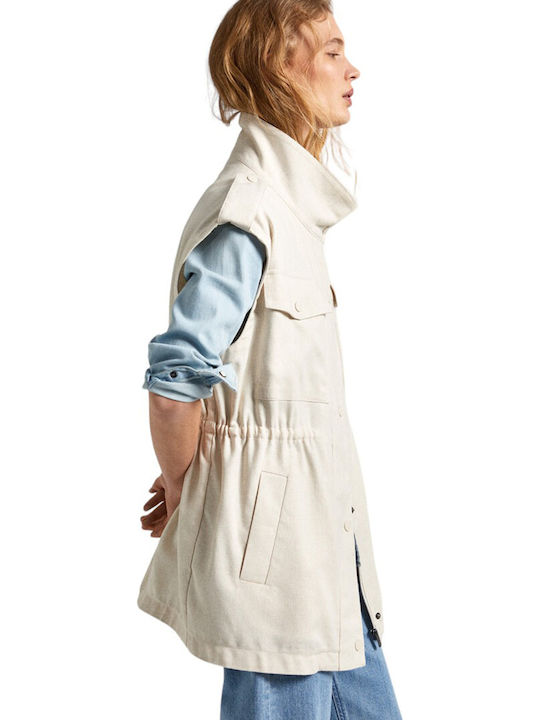 Women's Short Lifestyle Jacket for Winter White